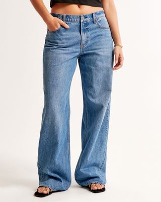 Abercrombie, Curve Love Low Rise Ultra Loose Jean