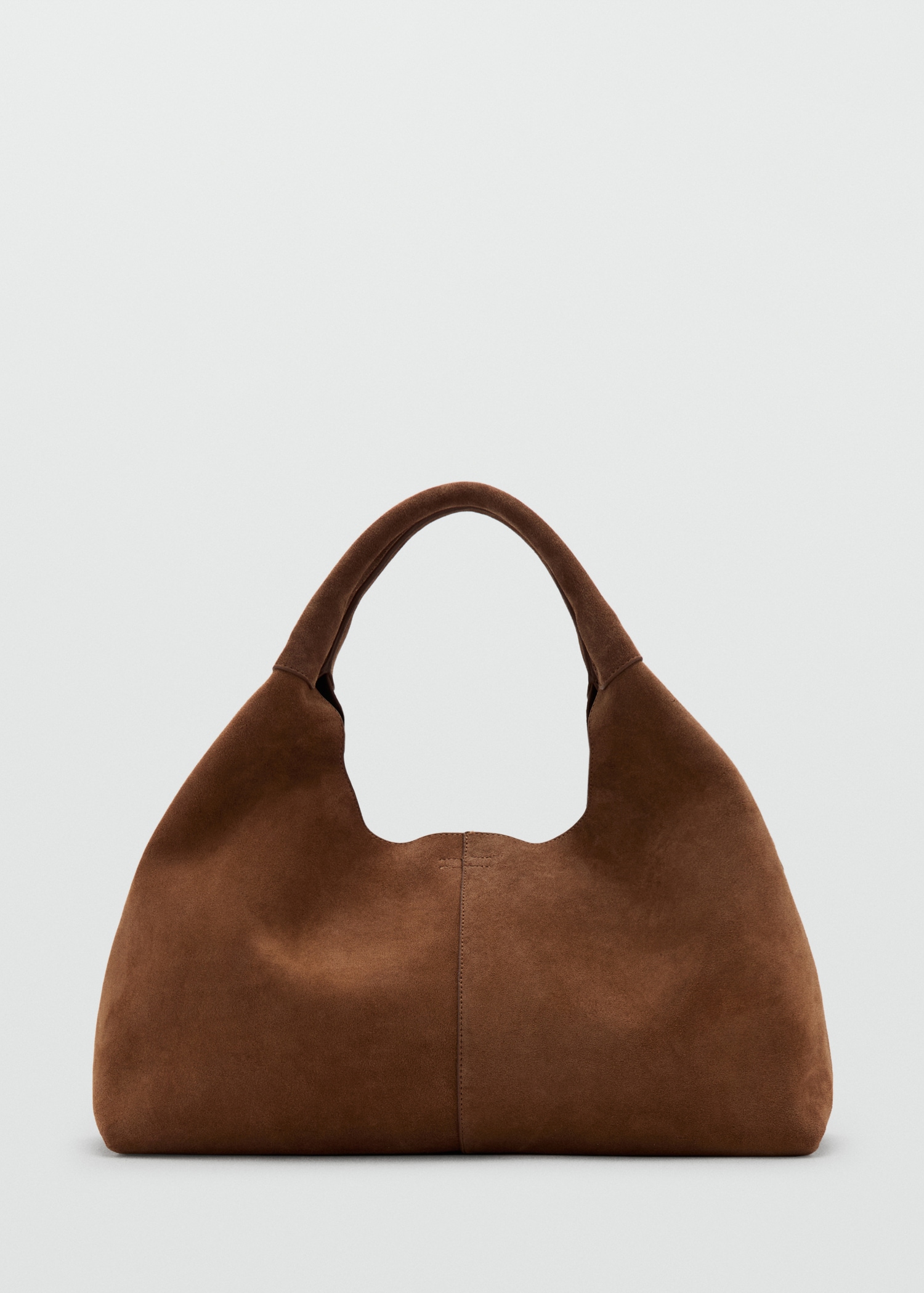 Suede Shoulder Bag With Stitching - Women | Mango United Kingdom