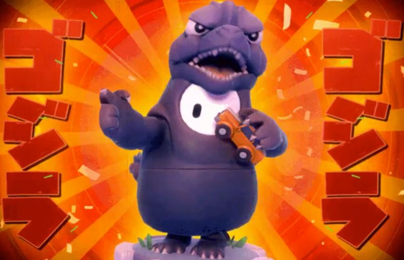 Fall Guys Godzilla skin