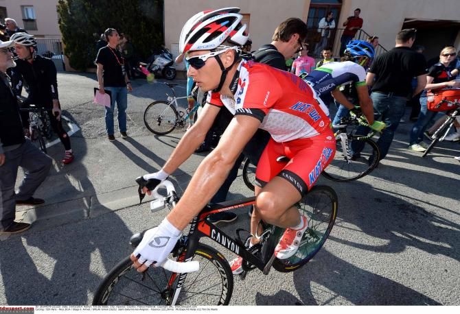 Simon Spilak (Katusha) tried to get away on the final climb.