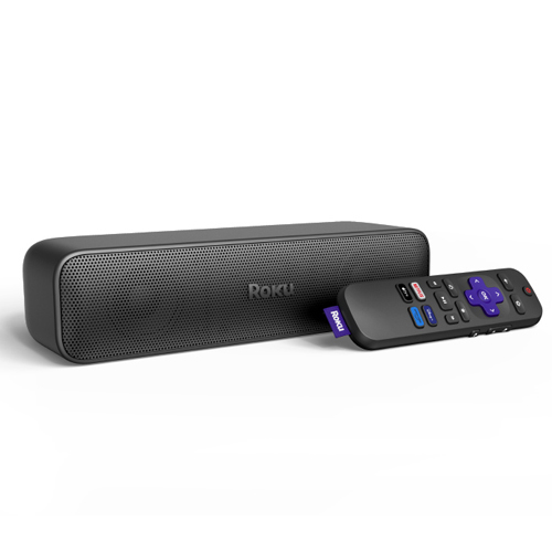 Roku Streambar SE in black with remote