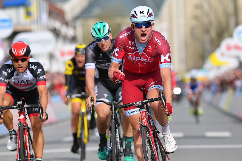 Alexander Kristoff wins stage 2 at Three Days of De Panne