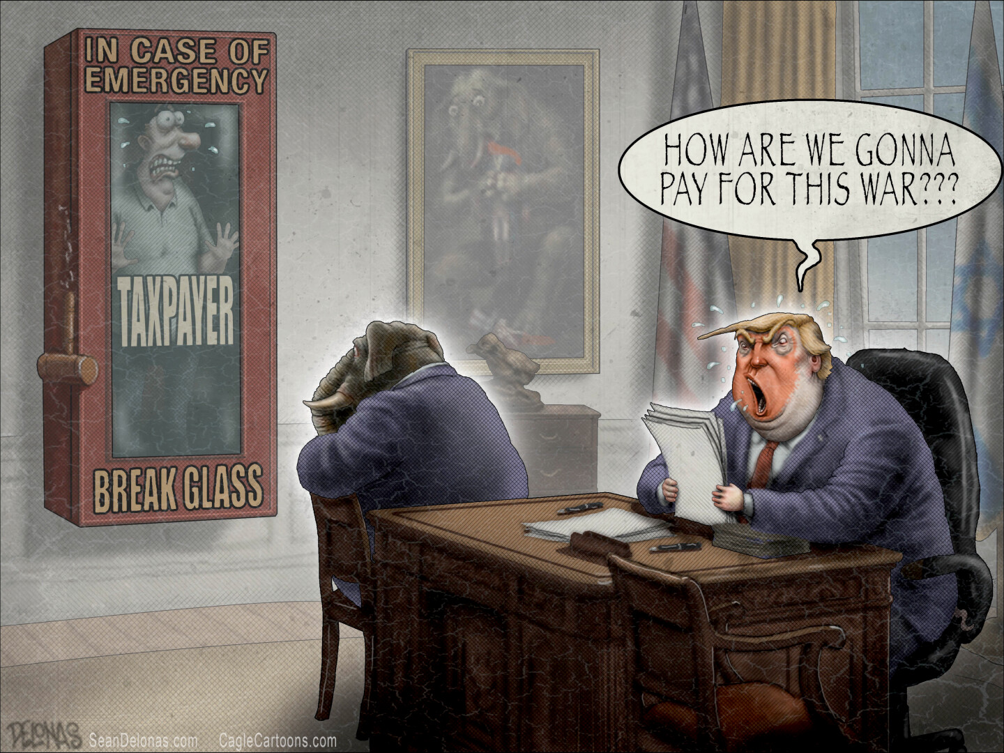 Political cartoon