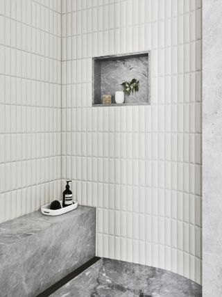 Bespoke shower at Union Square Loft redone by Worrell Yeung and Colony Design
