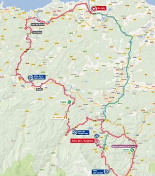 2013 Vuelta a Espana stage 20 map