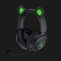 Razer Kraken Kitty V2

A powerful and comfortable stereo headset elevated with &nbsp;7.1 digital surround sound for&nbsp;high-fidelity audio and more accuracy. The audio controller can also be removed to make the headset compatible with any 3.5mm system, such as Xbox or PlayStation.&nbsp;Now with bear and bunny ears for your entertainment! Sign up for notifications here.

Sign up at Razer