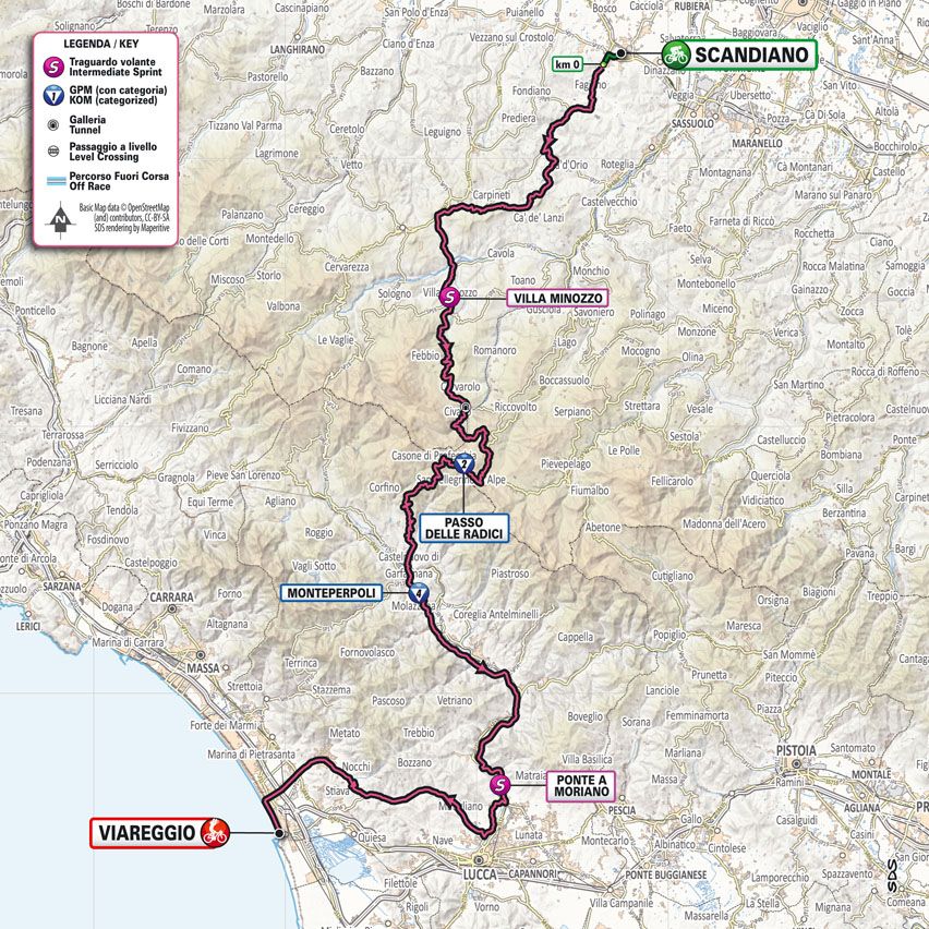 Maps and profiles of the 2023 Giro d'Italia