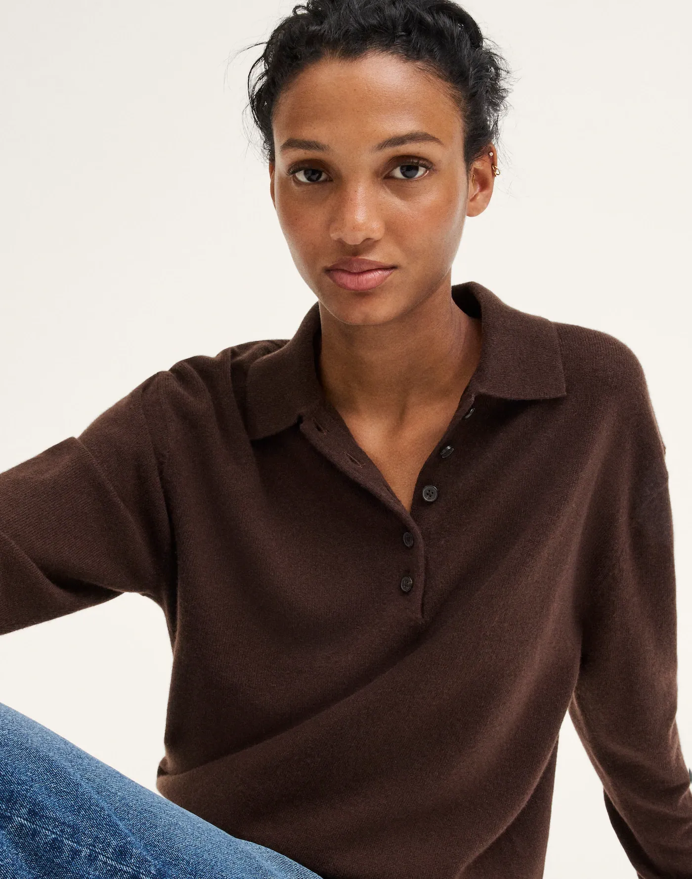 Polo Sweater in 100% Softwool