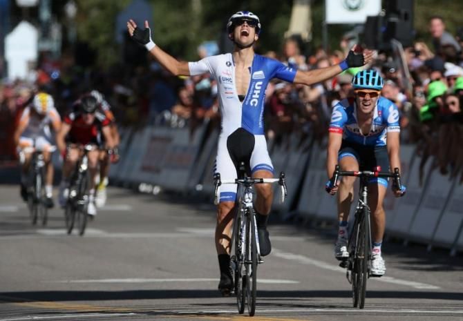 Kiel Reijnen (UnitedHealthcare) is clearly excited by his win