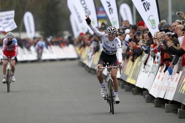 Stybar seemed pretty pleased with second in Tabor