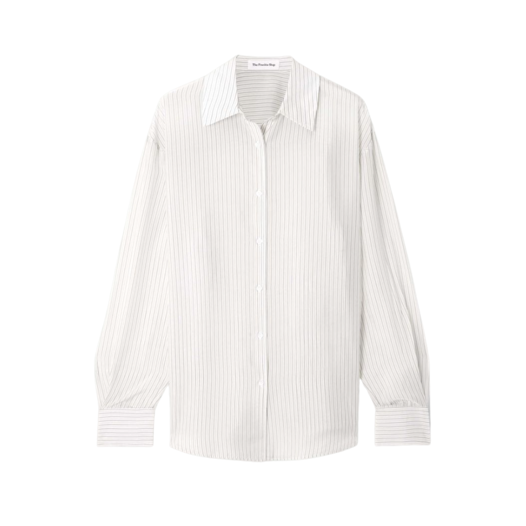 THE FRANKIE SHOP, Peri Oversized Striped Oxford Shirt