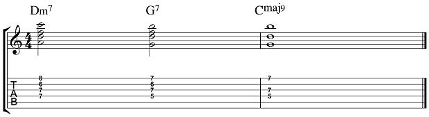 Jazz Guitar Corner: How to Use Triads to Outline Maj7 Chord Extensions ...