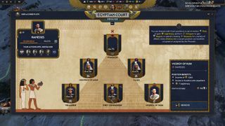 Total War: Pharaoh Egyptian court