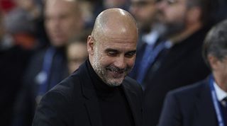 Manchester City manager Pep Guardiola ahead of his side's Champions League semi-final second leg against Real Madrid in April 2024.