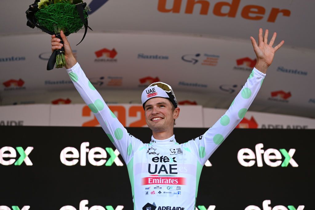 Jay Vine leads the mountains classification after stage 2 of the Tour Down Under