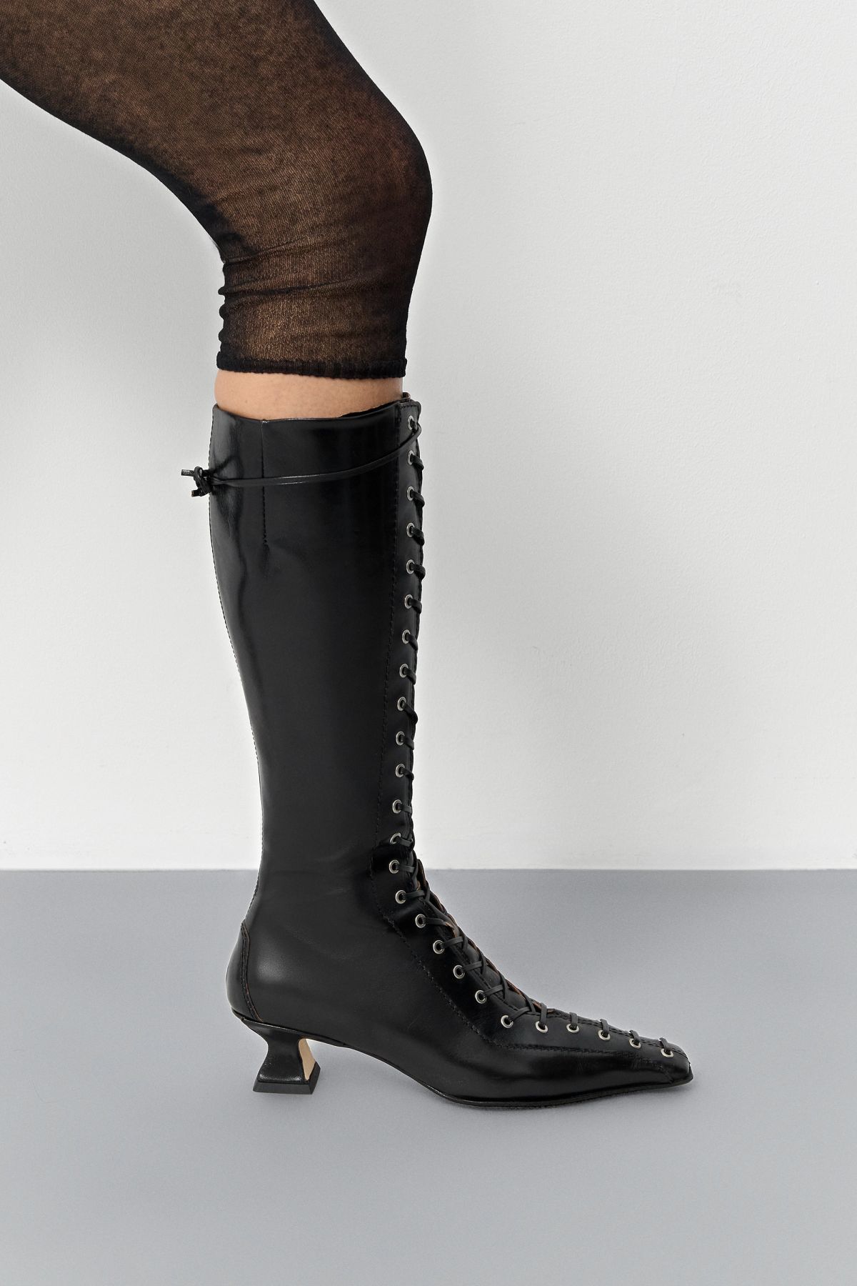 Lucy Boots - Black Leather