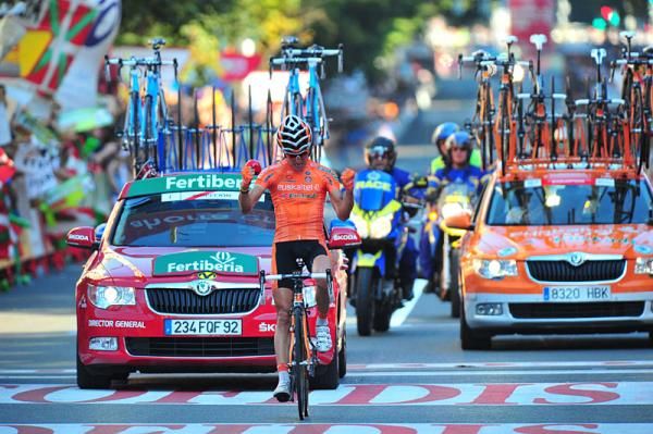 A happy Igor Anton Hernandez (Euskaltel-Euskadi)