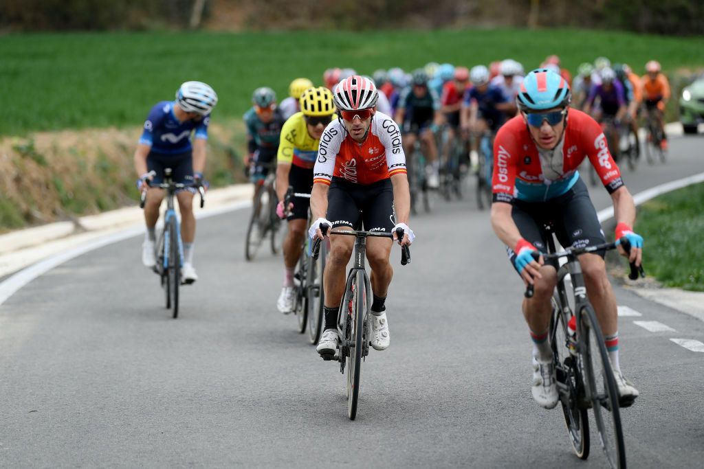 ESTELLA SPAIN APRIL 01 Ion Izaguirre of Spain and Team Cofidis competes during the 32nd Gran Premio Miguel Indurain 2023 a 2032km one day race from Estella to Estella GPIndurain on April 01 2023 in Estella Spain Photo by David RamosGetty Images