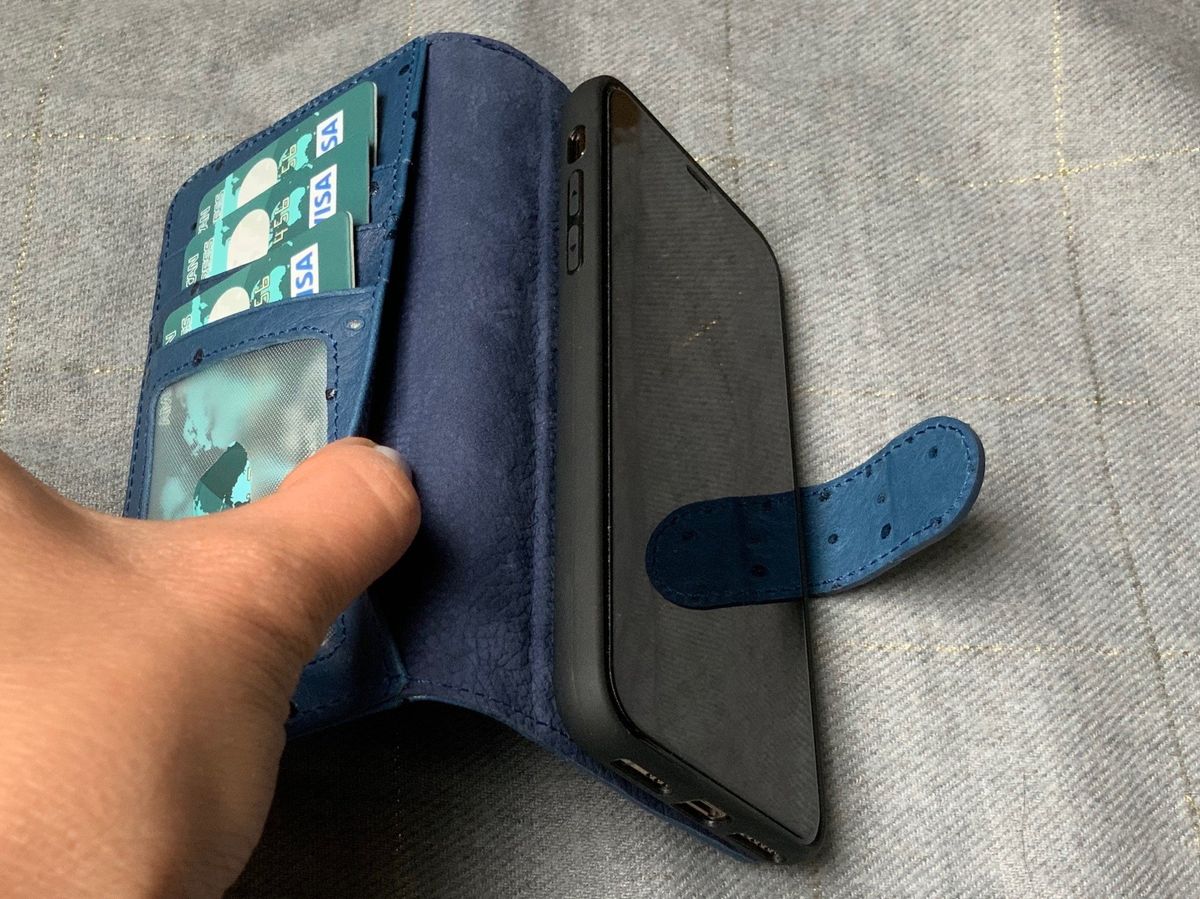 Burkley Carson 2-in-1 Leather Wallet iPhone Case