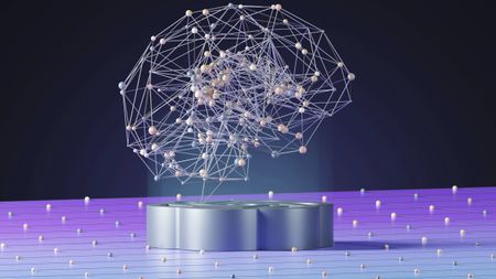 Abstract neural network representing AI information processing.