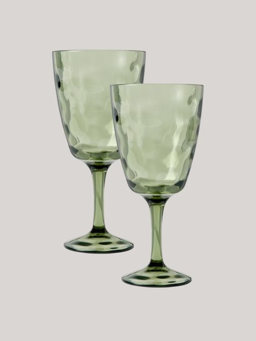 Wave Plastic Picnic Wine Glass