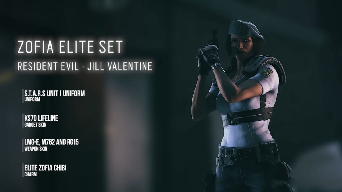 Rainbow Six Siege adds Jill Valentine skin for the Resident Evil 25th  anniversary celebrations