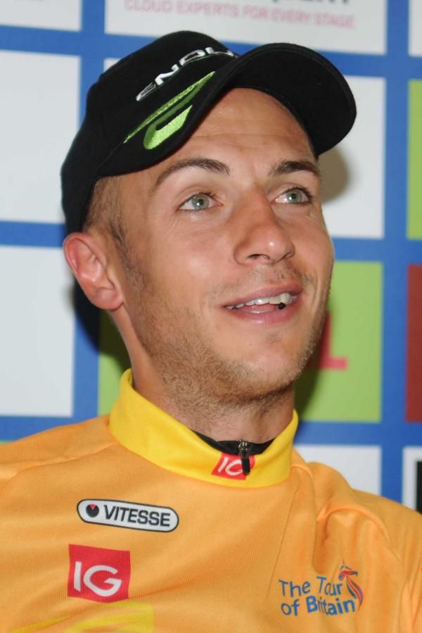 Race leader Tiernan Locke in the press conference