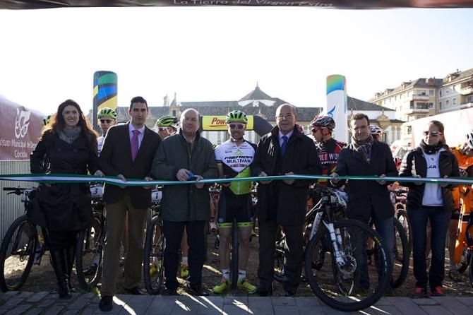 The formal ribbon cutting at the start