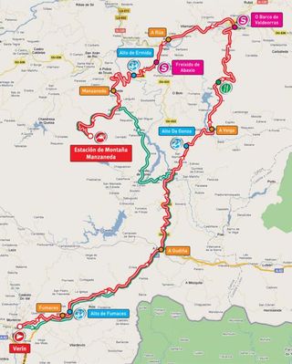 Vuelta Stage 11 map