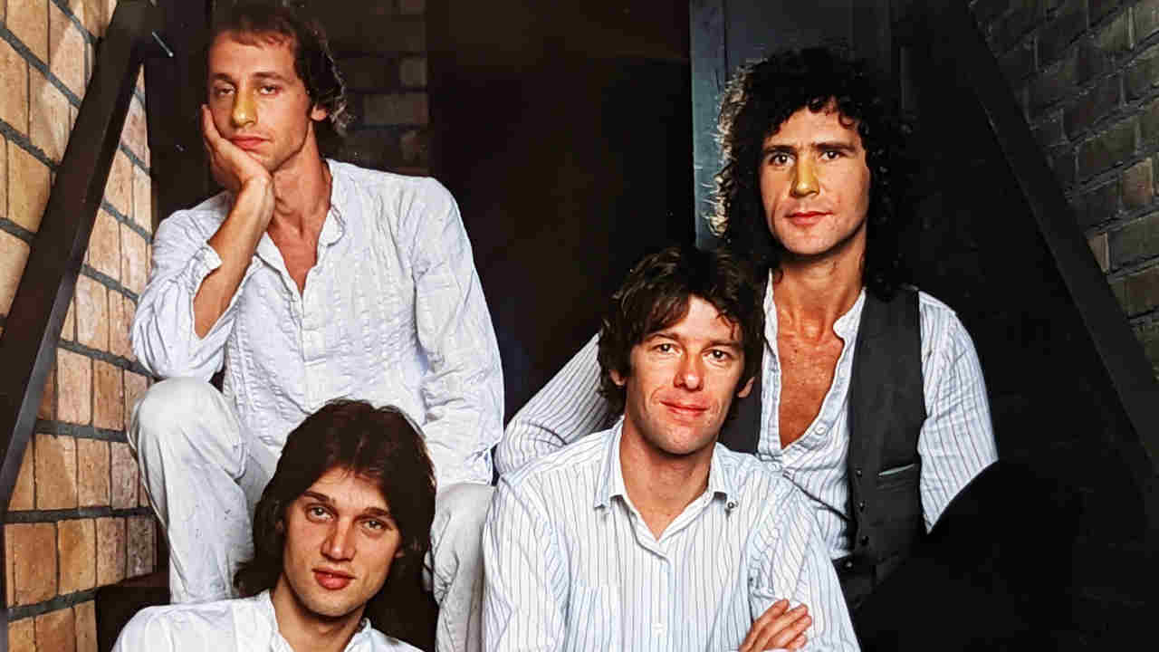 Dire Straits posing for a photograph in 1978