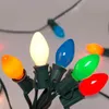 SkrLights 25Ft Christmas Lights C7 Multicolor Ceramic Lights