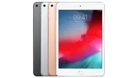iPad Mini tablets face-on in various colors