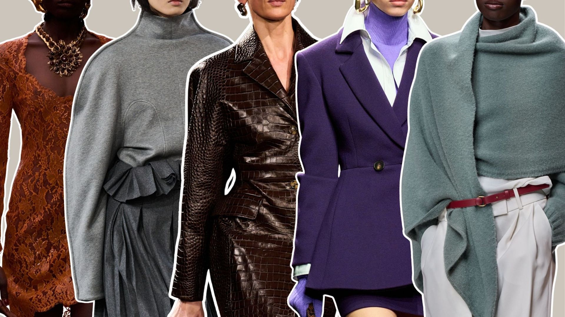 winter colour trends on the Saint Laurent, Carven, Elie Saab, Luisa Spagnoli and Giorgio Armani Autumn/Winter 2026 runways
