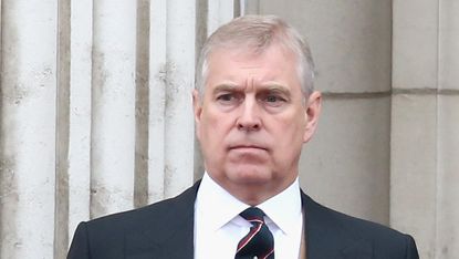 Prince Andrew, Duke of York on the balcony of Buckingham Palace during the Trooping the Colour on June 13, 2015