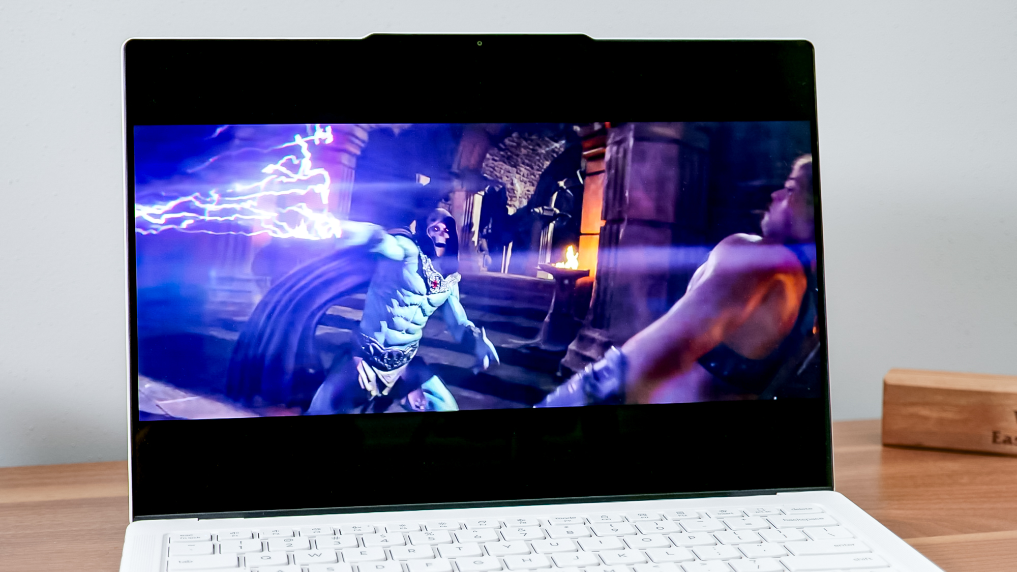 Lenovo Yoga Slim 7i Ultra Aura Edition playing the Masters of the Universe trailer