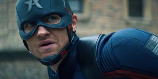 Wyatt Rogers as John Walker Captain America in The Falcon And The Winter Soldier