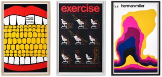 Herman Miller nostalgic vintage graphic design posters - contemporary art gifts for 2021