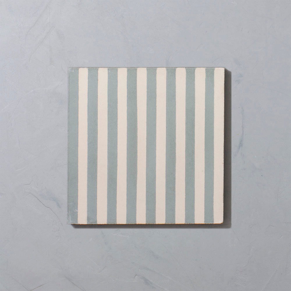 Mineral Blue Skinny Stripe Tile