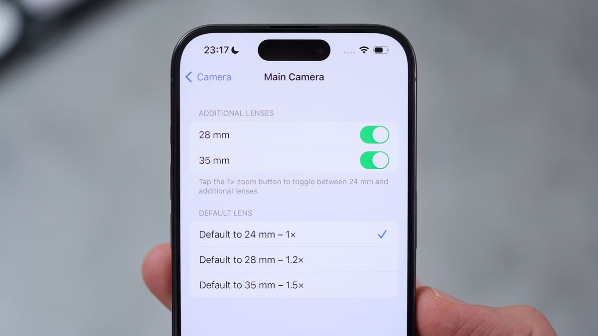 A photo of the iPhone 15 Pro