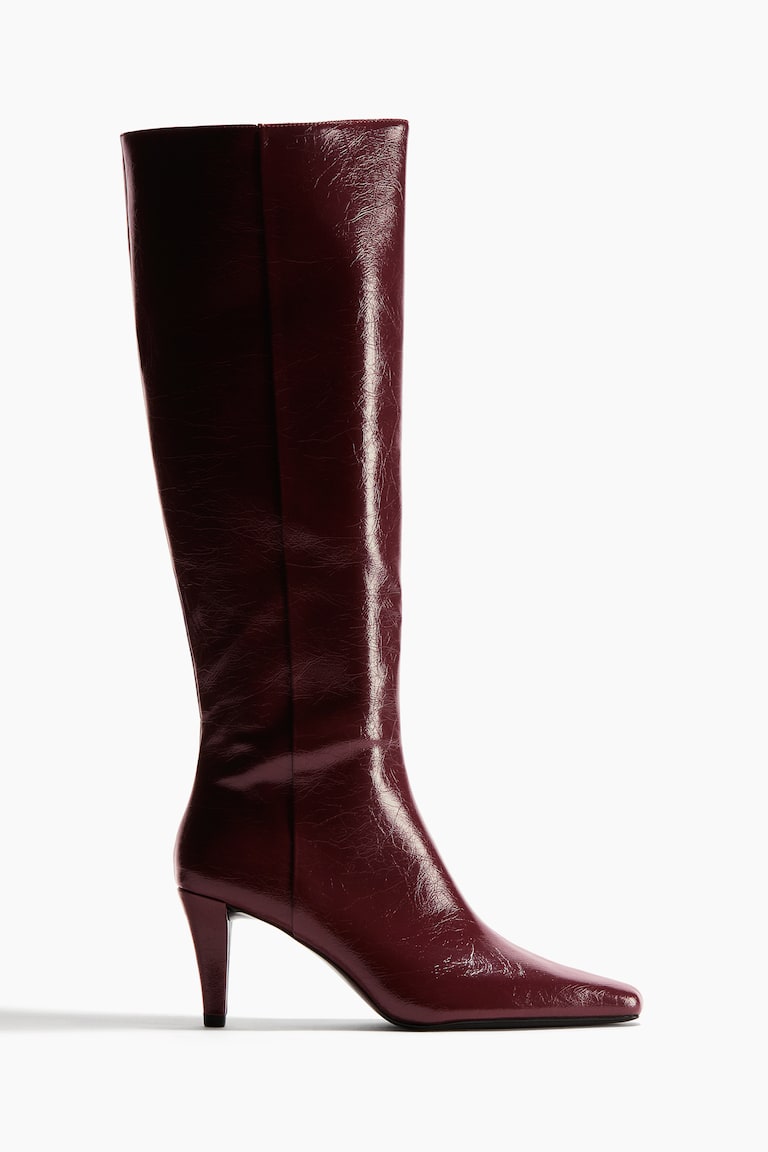 Heeled Knee-High Boots