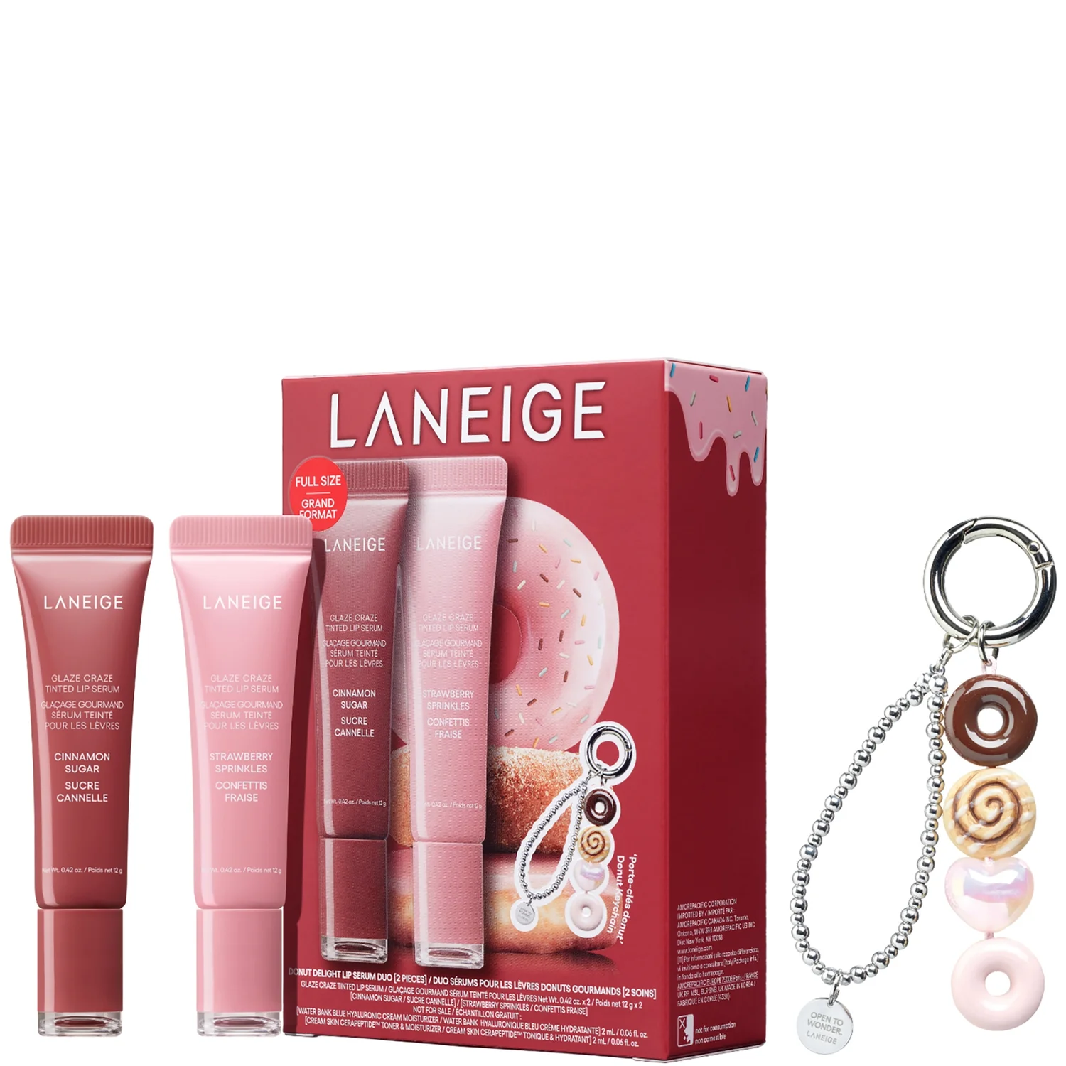 Laneige Donut Delight Lip Serum Duo Set (worth &amp;pound;38)