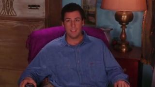 Adam Sandler watching television in The Waterboy.