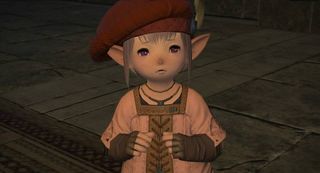 A sad FFXIV Xbox lalafell about to get banned by a ChatGPT moderator. 