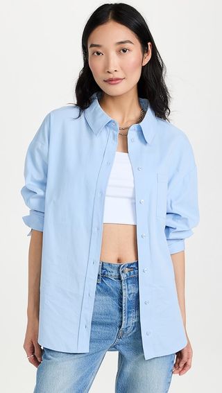 Anine Bing Mika Shirt - Blue