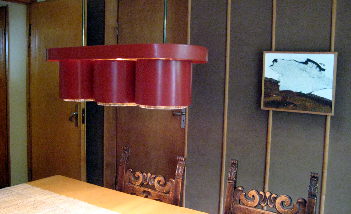 The dining room of Aalto's house, completed in 1936