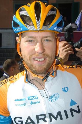 Say cheese: Ryder smiles before the stage start