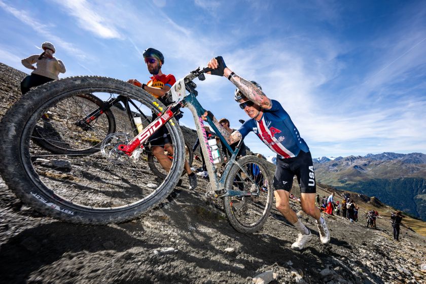 UCI Mountain Bike World Championships, Verbier, Switzerland - 06 Sep 2025Keegan Swenson of USA, 1st in action during the Men Elite Grand Raid BCVS, competing in the UCI Mountain Bike World Championships in Verbier, Switzerland, 06 September 2025.By: MAXIME SCHMID/EPA/Shutterstock
