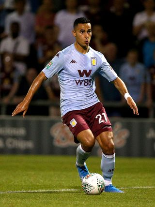 Anwar El Ghazi squared up to team-mate Tyrone Mings