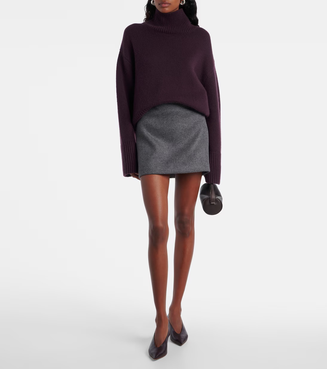 Sportmax, Poggio Virgin Wool Miniskirt