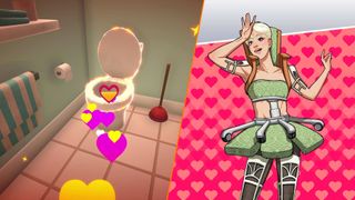 A toilet and a romance partner in Date Everything